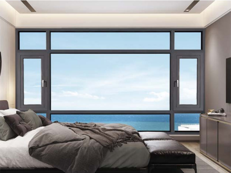 HB88 隐藏排水内外平框双内开系统窗